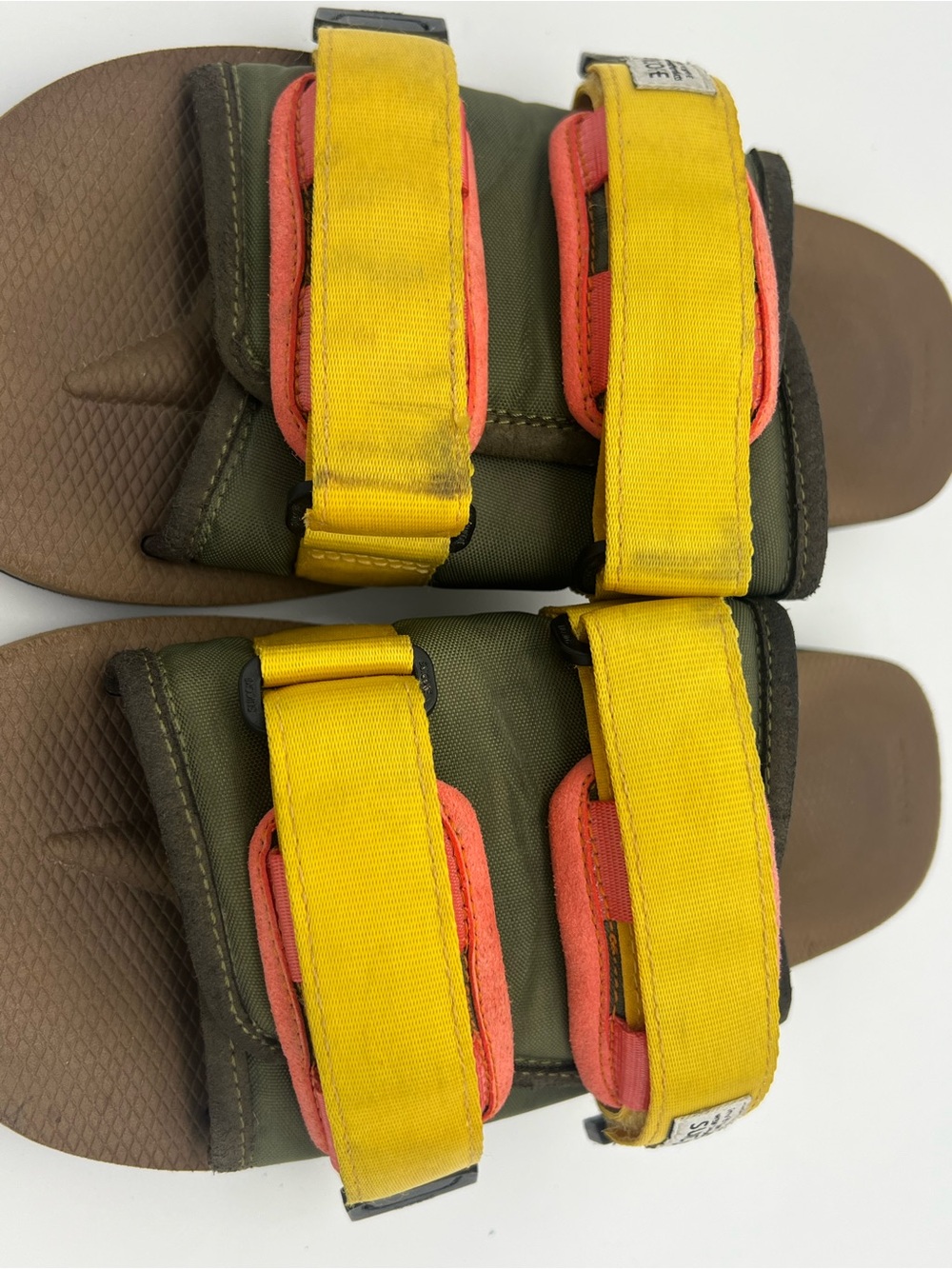 Suicoke Moto cab olive brown Nylon sandals Men’s size 8 Women’s size 10 shoes - Picture 14 of 16